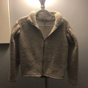 Zip up Fuzzy Sweater